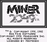 Miner 2049er Starring Bounty Bob (USA)